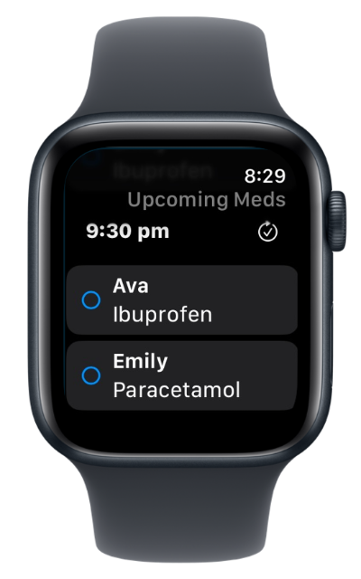 FamilyMeds on Apple Watch